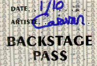 Astoria Show Backstage Pass
